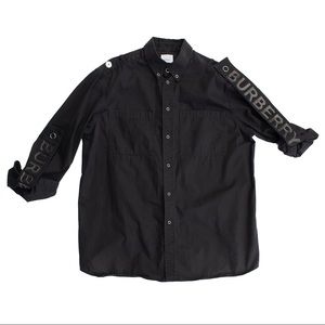 Burberry Black Mens Shirt
